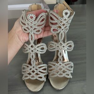 Badgley Mischka Jeweled Heels